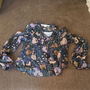 Veronica Beard Multicolor Floral Blouse